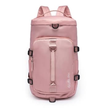 Bolsa Feminina Treino Resistente a Água Mala Viagem Reforçada Mochila Faculdade Trabalho - Rosa