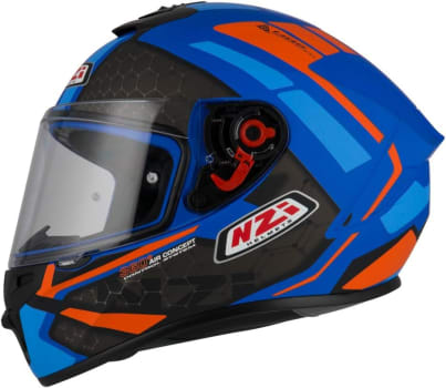 Capacete Nzi Trendy Overtaking Azul Ceu 58