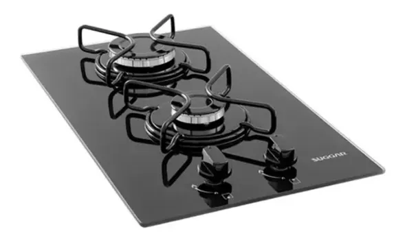 Cooktop A Gás 2 Bocas Suggar FG2002AVP Automático, Bivolt (Preto)