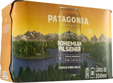 Pack de Patagonia BOH Pilsen Nacional Lata Sleek 350ML 8 Unidades