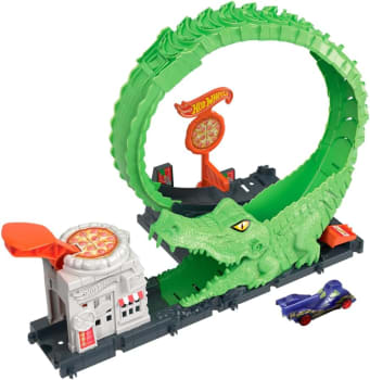 Hot Wheels City Pista de Brinquedo Nemesis Crocodilo