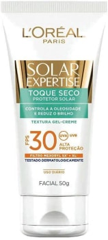 Protetor Solar Facial com Toque Seco Fps 30, L'Oréal Paris, Branco, 13