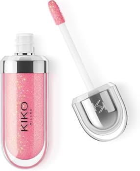 KIKO MILANO, 3D Hydra Lipgloss, Gloss Hidratante Com Efeito 3D, Cor 26 Sparkling Hibiscus Pink