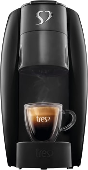 Cafeteira Espresso LOV Preta Automática Logo Cromado 127V - TRES 3 Corações