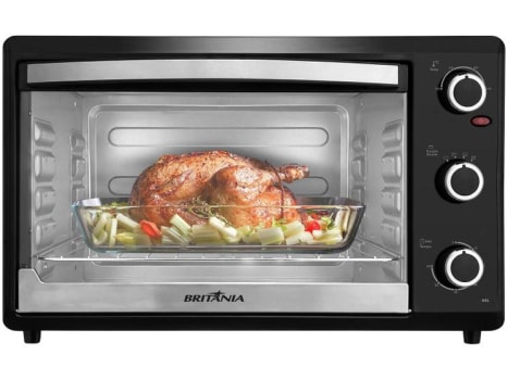 Forno Elétrico de Bancada Britânia com Timer 44L - Preto BFE44P - Forno Elétrico - Magazine Ofertaesperta