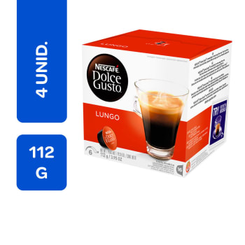 Cápsulas dolce gusto caffe lungo 16 unidades •