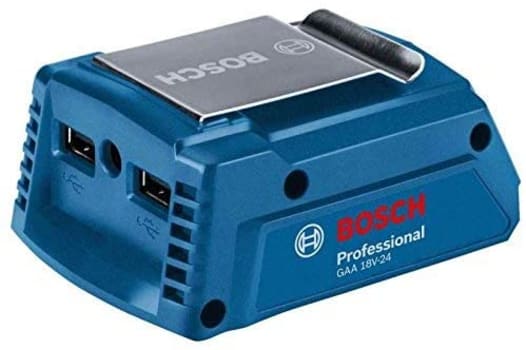  Adaptador de Carregador Portátil USB Bosch GAA 18V-24 (Power Bank), 18V, sem Bateria e sem Carregador 