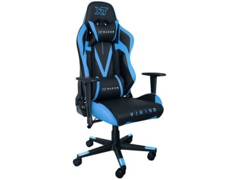 [2 CORES] Cadeira Gamer XT Racer Reclinável Preto e Azul - Viking Series XTR-012