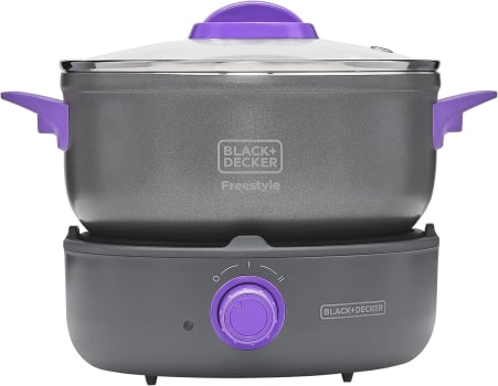 Black+Decker Panela elétrica com cooktop com deligamento automático 700W 127V PC700-BR