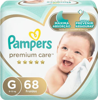 Pampers Fralda Premium Care G 68 Unidades