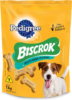 Biscoito Pedigree Biscrok Para Cães Adultos Raças Pequenas - 1kg