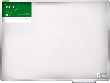 Quadro Branco Standard, 40cm X 30cm, Mold. Alumínio Luxo - Souza & Cia (Ref: 5100)
