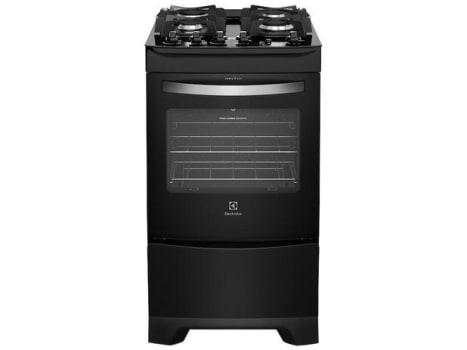 Fogão 4 Bocas Electrolux Preto - Acendimento Automático 52LPV - Magazine Ofertaesperta