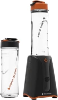 Blender Cadence Zoop Contrast com 2 Jarras, 220V, Preto e Laranja, BLD701