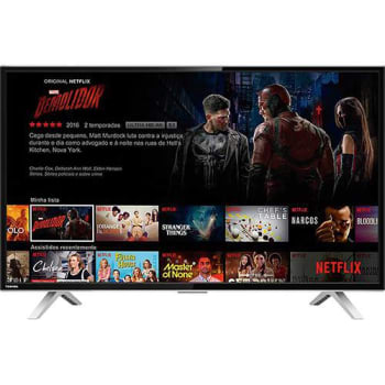 Smart TV LED 32" Toshiba 32L2600 HD com Conversor Digital 3 HDMI 2 USB Wi-Fi