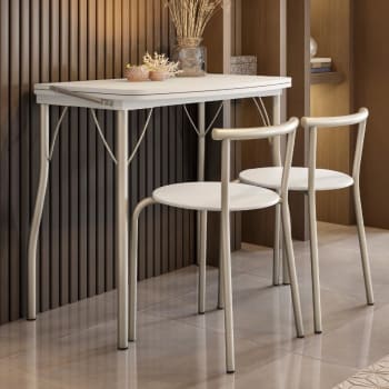 Conjunto Sala de Jantar Palermo com Mesa e 2 Cadeiras - Carraro