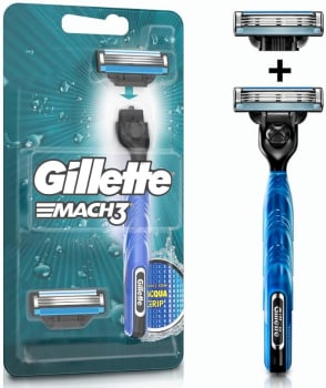 Gillette Aparelho De Barbear Mach3 Acqua-Grip + 2 Cargas