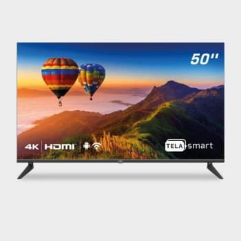 Smart TV 50" HQ 4K Conversor Digital Externo 3 HDMI 2 USB WI-FI Android 11 e Design Slim - Smart TV - Magazine
