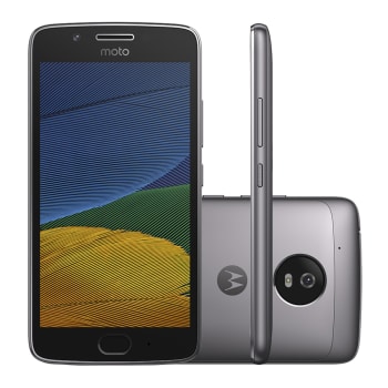 Smartphone Motorola Moto G5 XT1672 32GB Cinza Tela 5" Câmera 13MP Android 7.0