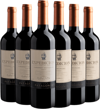 Kit Expedicion | 3 Cabernet Sauvignon + 3 Carménère por R$26,90 cada garrafa