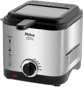 Fritadeira Deep Fry, Deep Fry Inox, 1.8L, Preto, 220v, Philco