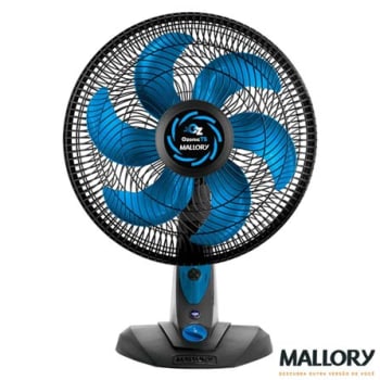 Ventilador de Mesa Mallory Ozônic TS com 03 Velocidades Preto - B9440100