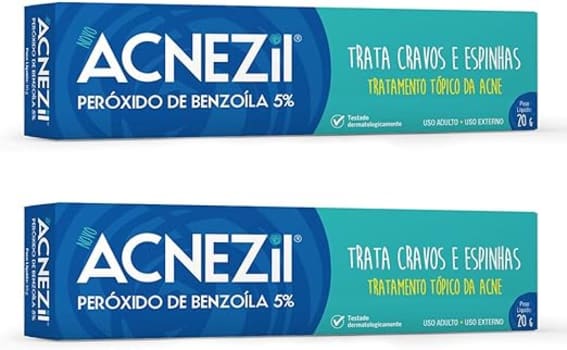 Combo 2 Pomadas Acnezil Limpeza da Pele Elimina Cravos Acne