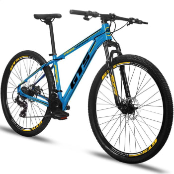 Bicicleta Aro 29 Gts Feel Freio À Disco 24 Marchas - Azul+Preto