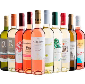 Kit 10 Vinhos com Portada Rosé por R$27,90 cada garrafa