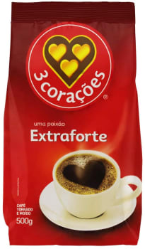 Café, Torrado e Moído, Extra Forte, Pacote, 500g, 3 Corações em Promoção no  Oferta Esperta