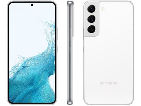 Smartphone Samsung Galaxy S22 128GB Branco 5G 8GB RAM Tela 6,1” Câm. Tripla + Selfie 10MP Snapdragon - RAM Tela 6,1” Câm. Tripla + Selfie 10MP Snapdragon - Magazine Ofertaesperta