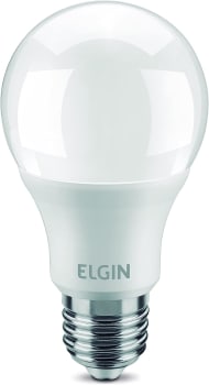 6 Unidades — Lâmpada Bulbo LED A60 9W 6500k Elgin Bivolt Luz Branca Fria