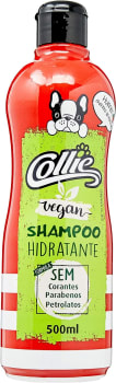 2 Unidades Shampoo de Pêlos Para Cães e Gatos Morango Collie 500ml