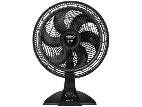 Ventilador 2 em 1 Arno Turbo Force VF42 40cm - 6 Pás 3 Velocidades Preto - Ventilador - Magazine Ofertaesperta