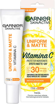 Hidratante Facial Efeito Matte FPS30 Uniform & Matte 15g - Garnier