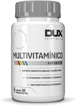 Dux Nutrition Multivitamínico Esportivo - 30 Cápsulas Softgel -