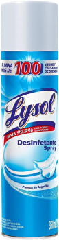 10 Unidades - Desinfetante Spray LYSOL Pureza do Algodão 295g