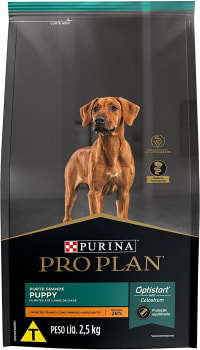 Ração Para Cães Filhotes Raça De Porte Grande Puppy Sabor Frango 2,5kg - Purina Pro Plan