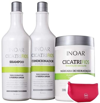 Kit Inoar Cicatrifios Salon Trio (3 Produtos) + Nécessaire Pink Beleza na Web