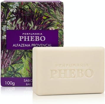 6 Unidades - Sabonete Alfazema Provençal Lilás 100g Cada - Phebo