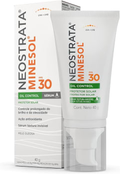 Protetor Solar Facial Neostrata Minesol Sérum Oil Control FPS 30 40g