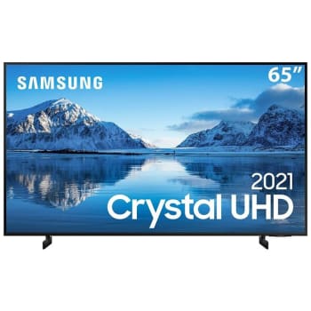 Smart TV 65" Crystal 4K Samsung 65AU8000 Wi-Fi Bluetooth HDR Alexa Built in 3 HDMI 2 USB Design Slim