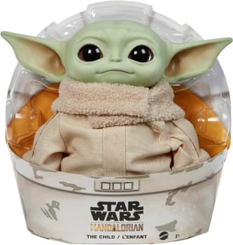 Mattel Plush Baby Yoda Star Wars The Child, Verde, 11 Polegadas