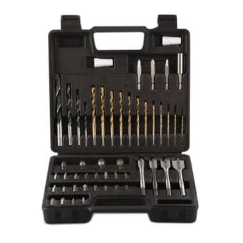 Kit Maleta com 50 Brocas e Acessorios para Furadeira e Parafusadeira Multilaser HO062