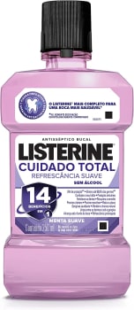 10 Unidades - Enxaguatório Bucal Cuidado Total Zero Listerine 250ml