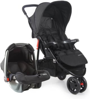 Carrinho + Bebê Conforto Cosco Toffy Duo 3 Rodas 0 a 15kg