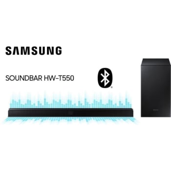 Soundbar Samsung 2.1 Canais Bluetooth e Subwoofer 320W - HW-T550.