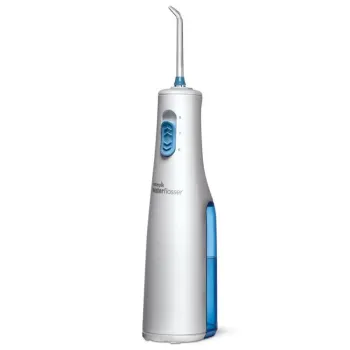 Irrigador Oral Waterpik Branco Sem Fio Funcionamento à Pilha com 2 Ajustes - WF02B