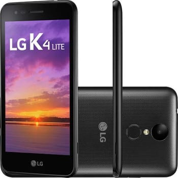 Smartphone LG K4 Lite Dual Chip Android 6.0 Tela 5.0" Quadcore 1.1GHz 8GB 4G Câmera 5MP - Preto