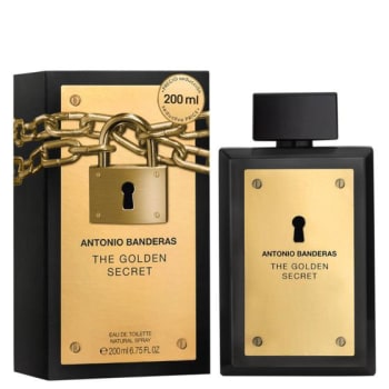 Perfume Antonio Banderas Golden Secret EDT Masculino - 200ml